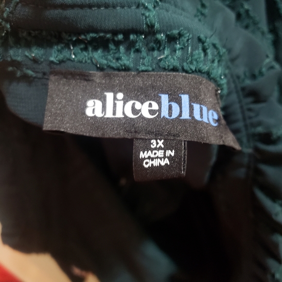 ALICEBLUE Green Top with Faux Pearl Size 3X NWT - Picture 10 of 13